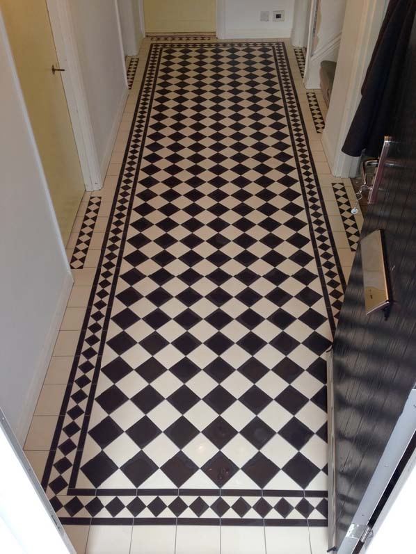 Hallway in Earley, Berkshire, after tiling